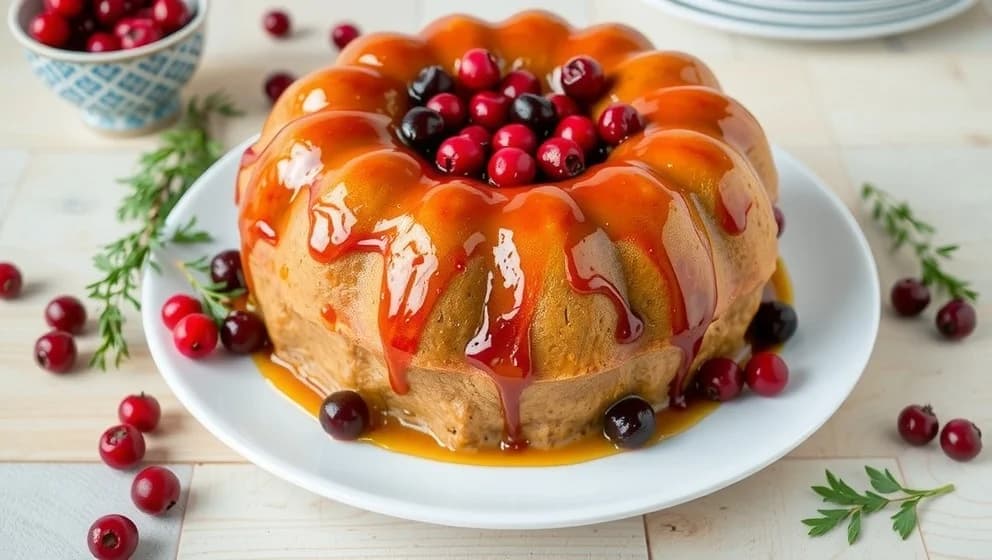 Fläskytterfilé i sockerkaksform med lingon