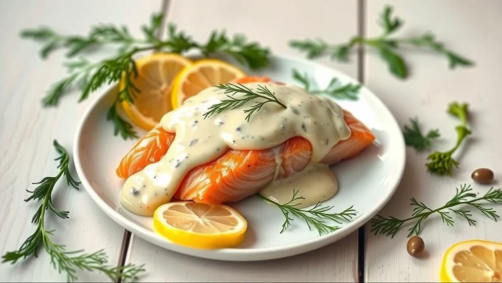 Kall sås till lax crème fraiche