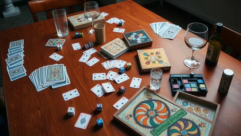 Kluriga lekar för vuxna vid bordet